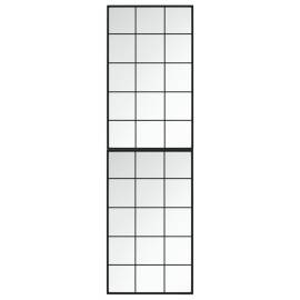Oglinzi de perete, 2 buc., negru, 100x60 cm, metal, 3 image