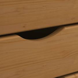 Dulap rulant cu sertare „moss”, maro miere, lemn masiv de pin, 7 image