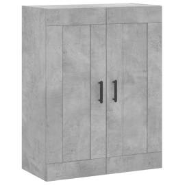 Dulap înalt, gri beton, 69,5x34x180, lemn compozit, 5 image