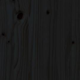 Strat înălțat de grădină, negru, 101x50x57 cm, lemn masiv pin, 8 image