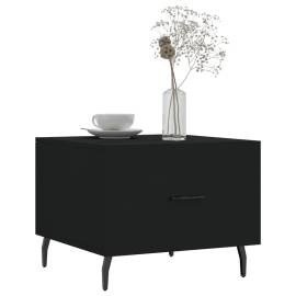 Măsuțe de cafea, 2 buc., negru, 50x50x40 cm, lemn compozit, 3 image
