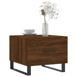Măsuțe de cafea, 2 buc. stejar maro, 50x50x40 cm, lemn compozit, 3 image