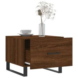 Măsuțe de cafea, 2 buc. stejar maro, 50x50x40 cm, lemn compozit, 9 image