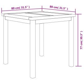 Set masă pentru grădină, lemn masiv de tec, 5 piese, 11 image