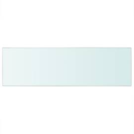 Rafturi, 2 buc., 80 x 25 cm, panouri sticlă transparentă, 3 image