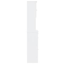 Dulap înalt alta, alb, 77x35x188 cm, lemn masiv de pin, 5 image