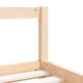 Cadru de pat copii cu sertare, 80x160 cm, lemn masiv pin, 8 image