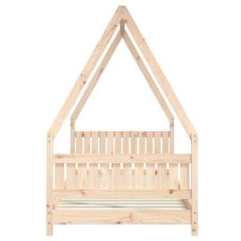 Cadru pat pentru copii, 90x200 cm, lemn masiv de pin, 5 image