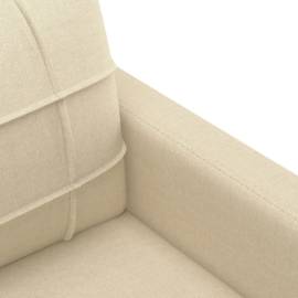 Canapea cu 2 locuri, crem, 140 cm, material textil, 6 image