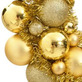 Coroană de crăciun, auriu, 45 cm, polistiren, 3 image
