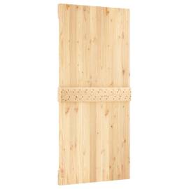 Ușă glisantă cu set de feronerie 95x210 cm, lemn masiv de pin, 5 image