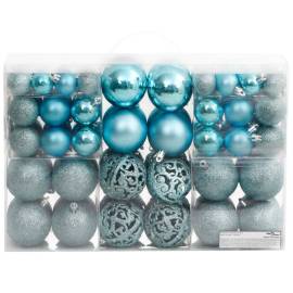 Globuri de crăciun, 100 buc., turcoaz, 3 / 4 / 6 cm, 3 image