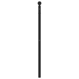 Tăblie de pat metalică, negru, 107 cm, 4 image
