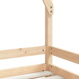 Cadru de pat pentru copii, 80x200 cm, lemn masiv de pin, 7 image