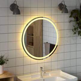 Oglindă de baie cu led, 70 cm, rotundă, 3 image