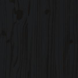 Strat înălțat de grădină, negru, 119,5x40x39 cm, lemn masiv pin, 8 image
