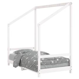 Cadru de pat pentru copii, 80x160 cm, lemn masiv de pin, 2 image