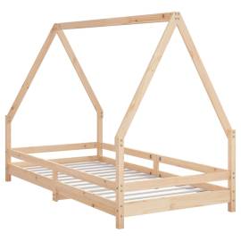 Cadru de pat pentru copii, 90x190 cm, lemn masiv de pin, 6 image