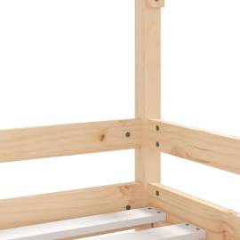 Cadru de pat pentru copii, 90x190 cm, lemn masiv de pin, 7 image