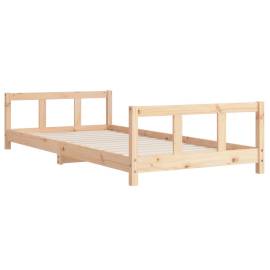 Cadru de pat pentru copii, 90x190 cm, lemn masiv de pin, 3 image