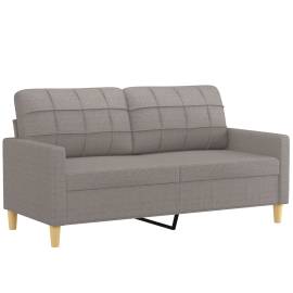 Canapea cu 2 locuri, gri taupe, 140 cm, material textil, 2 image