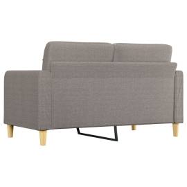 Canapea cu 2 locuri, gri taupe, 140 cm, material textil, 5 image