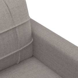 Canapea cu 2 locuri, gri taupe, 140 cm, material textil, 6 image