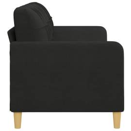 Canapea cu 3 locuri, negru, 180 cm, material textil, 4 image