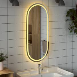Oglindă de baie cu led, 100x45 cm, ovală, 3 image