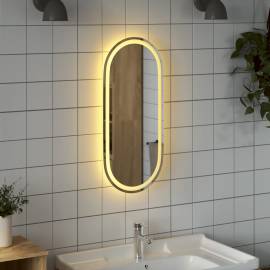 Oglindă de baie cu led, 80x35 cm, ovală, 3 image