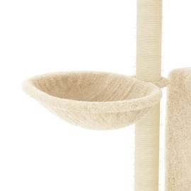 Ansamblu de pisici cu stâlpi din funie de sisal, crem, 96,5 cm, 7 image