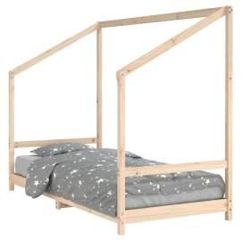 Cadru pat pentru copii, 90x200 cm, lemn masiv de pin, 2 image