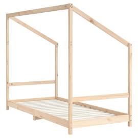 Cadru pat pentru copii, 90x200 cm, lemn masiv de pin, 6 image