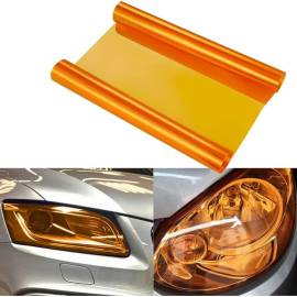 Folie protectie faruri / stopuri auto - Orange (pret/m liniar), 2 image