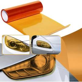 Folie protectie faruri / stopuri auto - Orange (pret/m liniar), 3 image