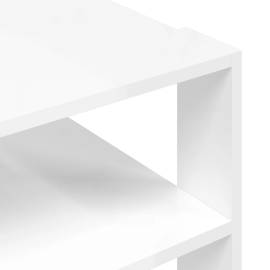 Măsuță de cafea, alb extralucios, 59,5x59,5x40 cm lemn compozit, 7 image