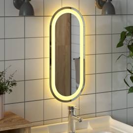 Oglindă de baie cu led, 60x25 cm, ovală, 3 image