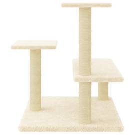 Ansamblu de pisici cu stâlpi din funie de sisal, crem, 61 cm, 4 image