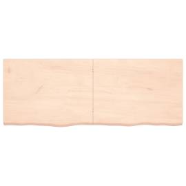 Blat de masă, 160x60x4 cm, lemn masiv de stejar netratat, 3 image