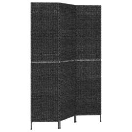 Paravan de cameră cu 3 panouri negru 122x180 cm, zambilă de apă, 2 image