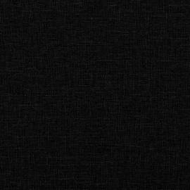 Pat de zi cu saltea, negru, 100x200 cm, textil, 11 image