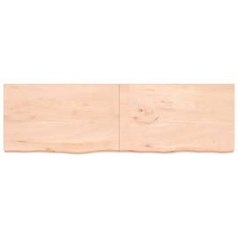 Blat de masă, 200x60x6 cm, lemn masiv de stejar netratat, 3 image