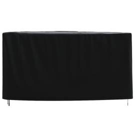 Husă mobilier de grădină negru 180x140x90 cm impermeabilă 420d, 4 image