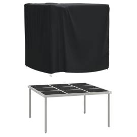 Husă mobilier de grădină negru 116x100x120 cm impermeabilă 420d, 2 image