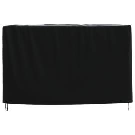 Husă mobilier de grădină negru 135x135x90 cm impermeabilă 420d, 4 image