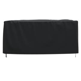 Husă mobilier de grădină negru 200x160x70 cm impermeabilă 420d, 4 image