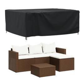 Husă mobilier de grădină negru 200x160x70 cm impermeabilă 420d, 2 image