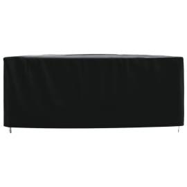 Husă mobilier de grădină negru 250x210x90 cm impermeabilă 420d, 4 image