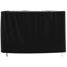 Husă mobilier de grădină negru 300x140x90 cm impermeabilă 420d, 4 image