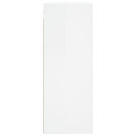 Dulap cu montaj pe perete, alb extralucios, 69,5x34x90 cm, 8 image
